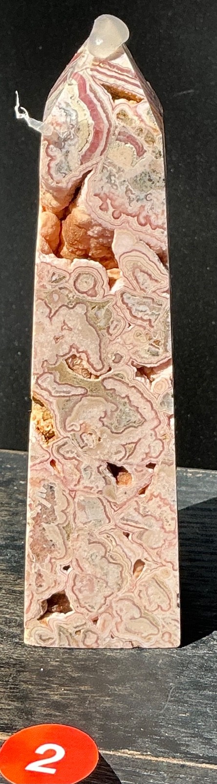 Genuine Rhodochrosite Crystal Towers W/ Druzy for Self Love Healing Gift