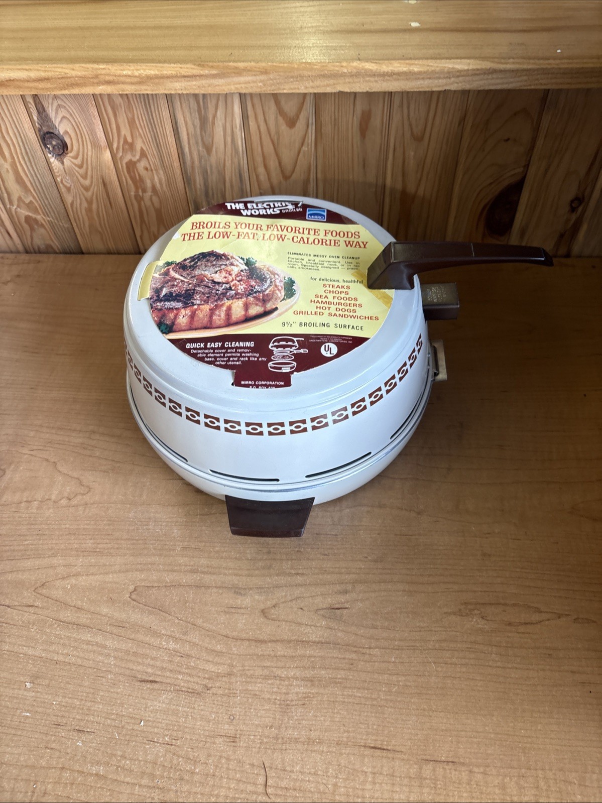 Vintage Mirro Electric Portable Broiler MCM 9-1/2\