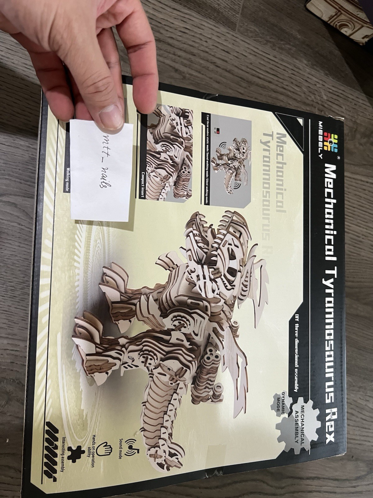 Miebly Mechanical Tyrannosaurus Rex Puzzle Articulating Figure