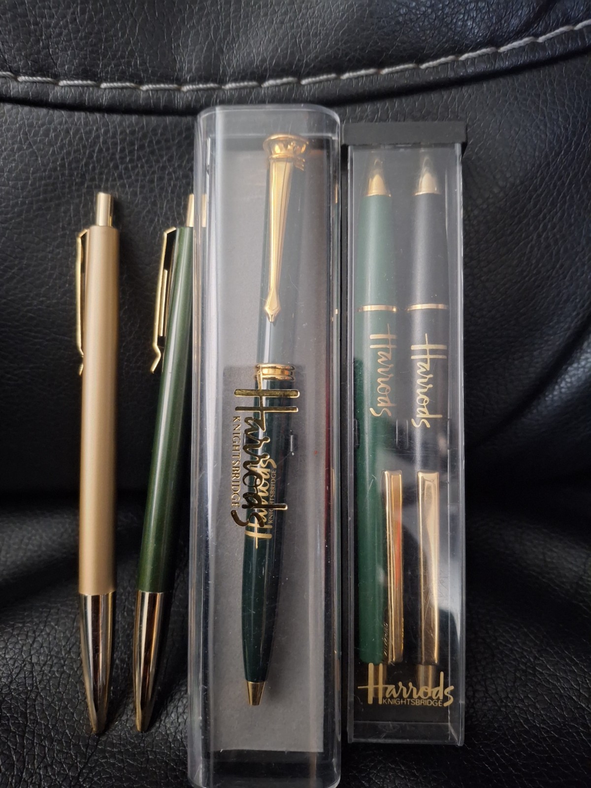 5 VINTAGE HARRODS COLLECTIBLE BALLPOINT PEN 