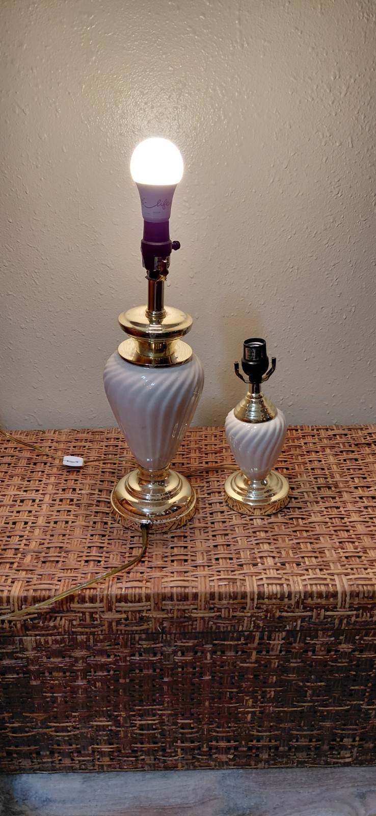 vintage 70's Deco lamps