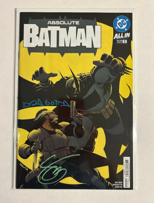 Absolute Batman #2 signed Snyder Dragotta 2025 First Print