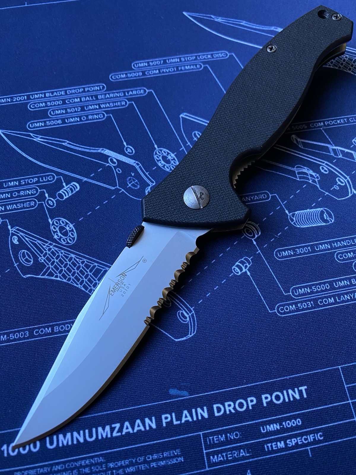 Vintage Discontinued 2001 Emerson SpecWar A SFS Tactical Folder USA MADE🇺🇸