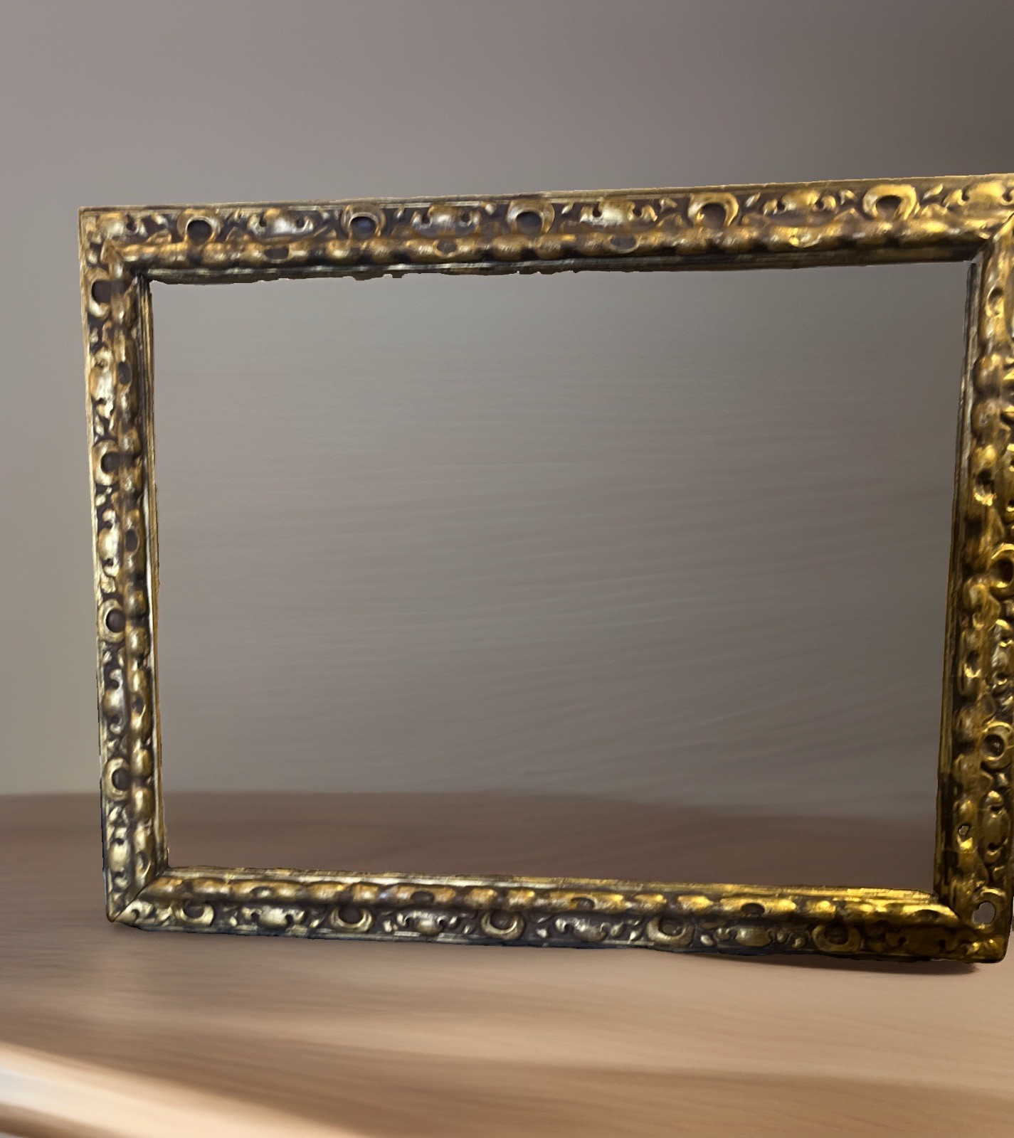 Antique Gilded Compo Frame 18x14 – Ornate Victorian/Art Nouveau Gold Leaf, Fine