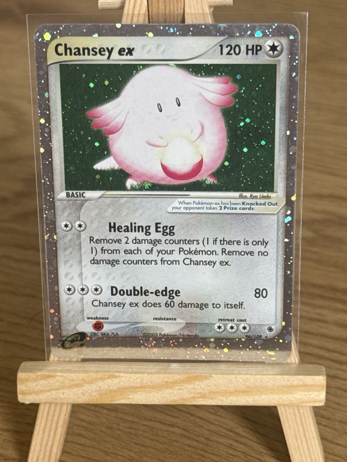Pokémon TCG Ruby & Sapphire Chansey EX Holo Ultra Rare Card 2003 96/109 MP
