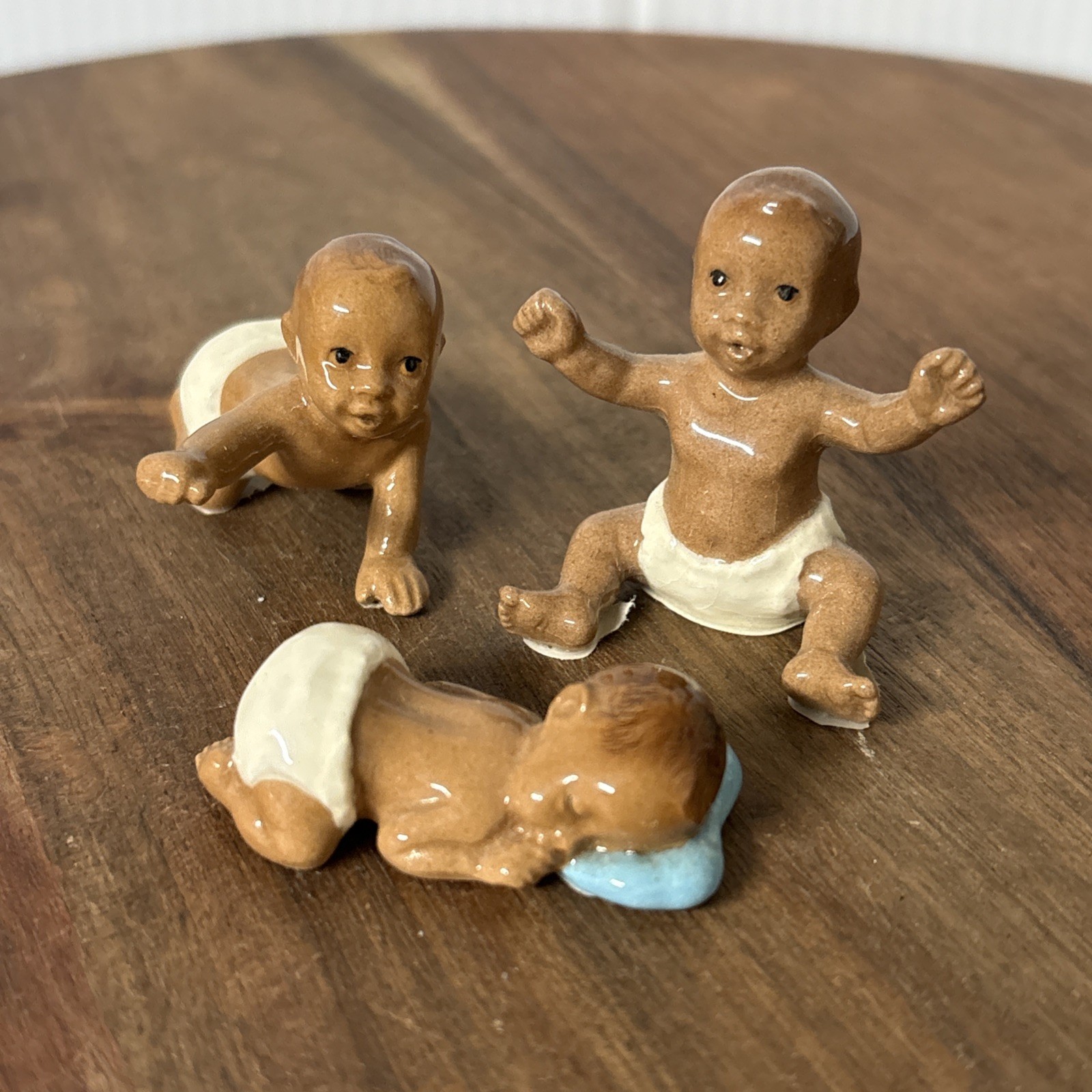 1989 Set Of 3 HAGEN-RENAKER Porcelain \