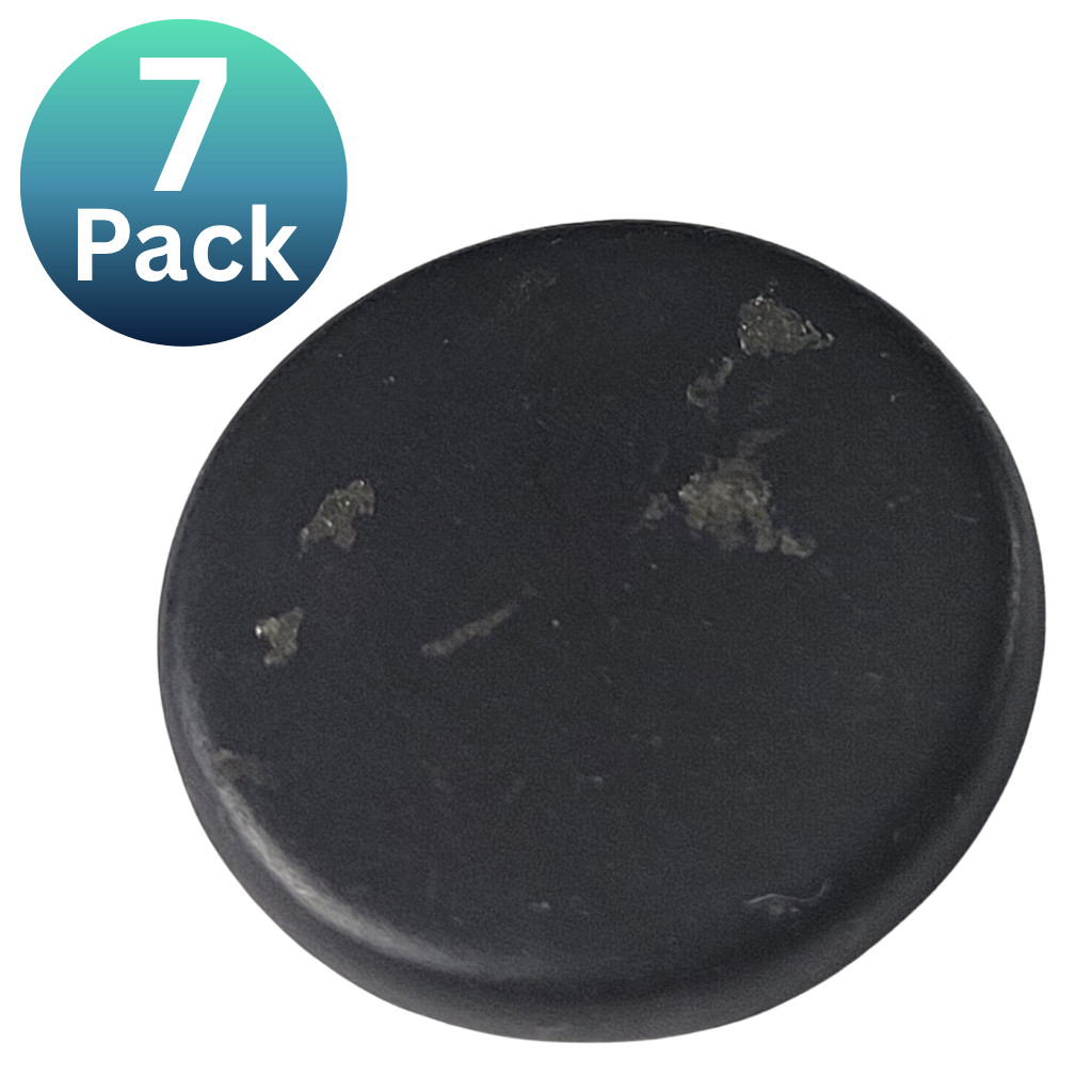 Shungite Stone EMF Protection Phone Sticker 19 mm Unpolished / 7 pk
