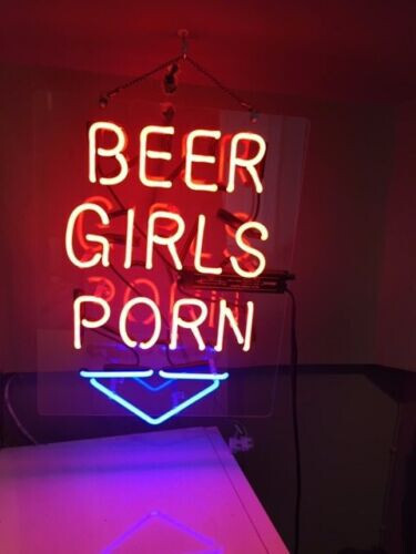 BEER GIRLS PORN Neon Sign For Home Bar Pub Club Home Wall Decor 19x12