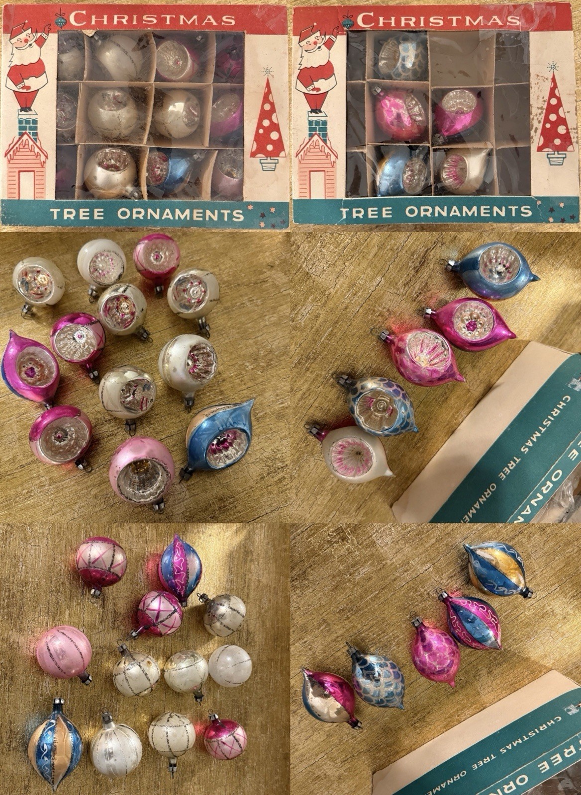 Lot Of 17 Vintage Christmas Bulbs Fantasia