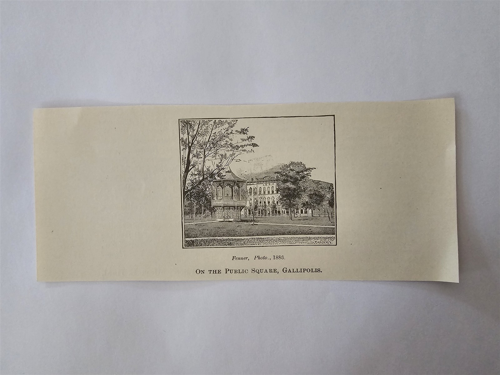 Gallipolis Ohio Public Square 1888 1900 Ohio Krehbiel Print Picture