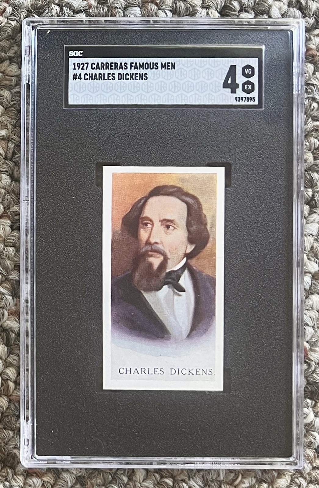 1927 Carreras Famous Men #4 Charles Dickens SGC 4