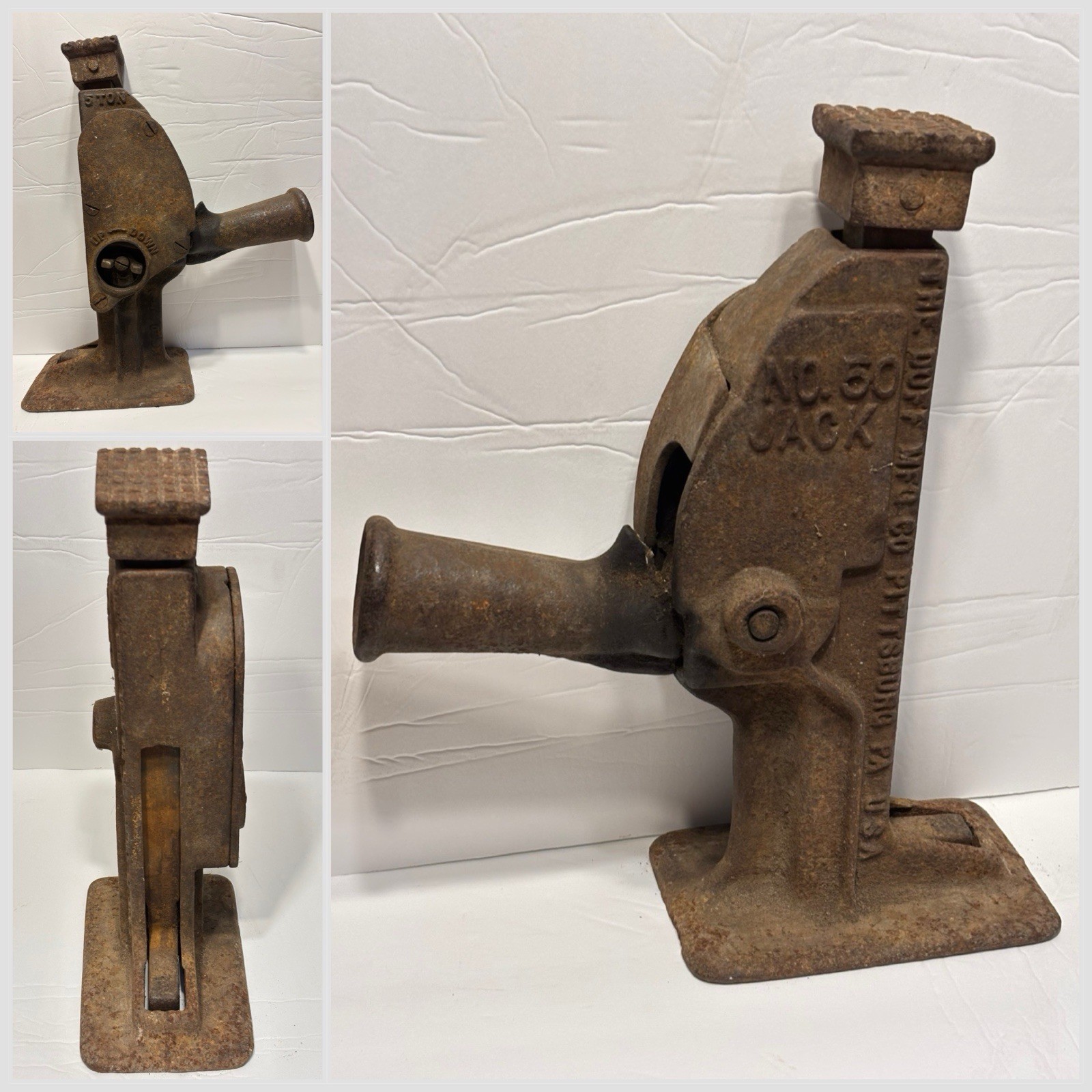 🔥BARRETT NO. 50 RAILROAD JACK DUFF Mfg Co PITT PA TESTED AND WORKING