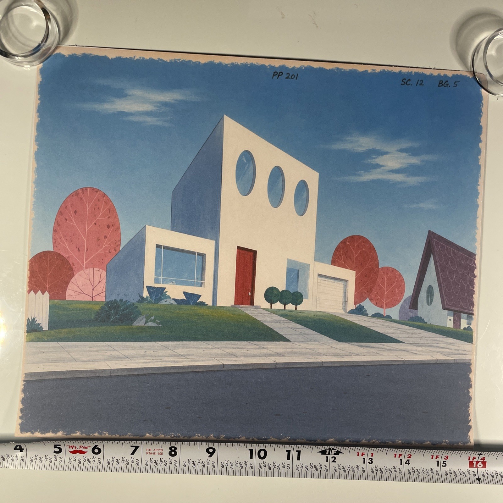 THE POWERPUFF GIRLS Animation Cel Back￼ground Cartoon Network Print R