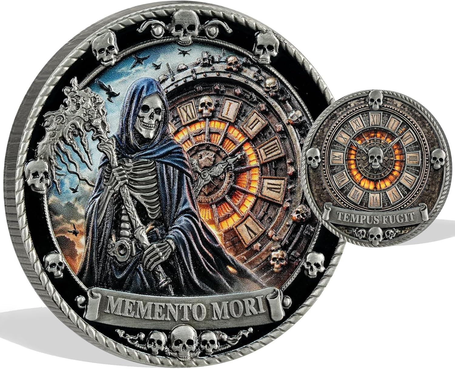 Memento Mori Coin EDC Stoic Medal Stoicism Gift