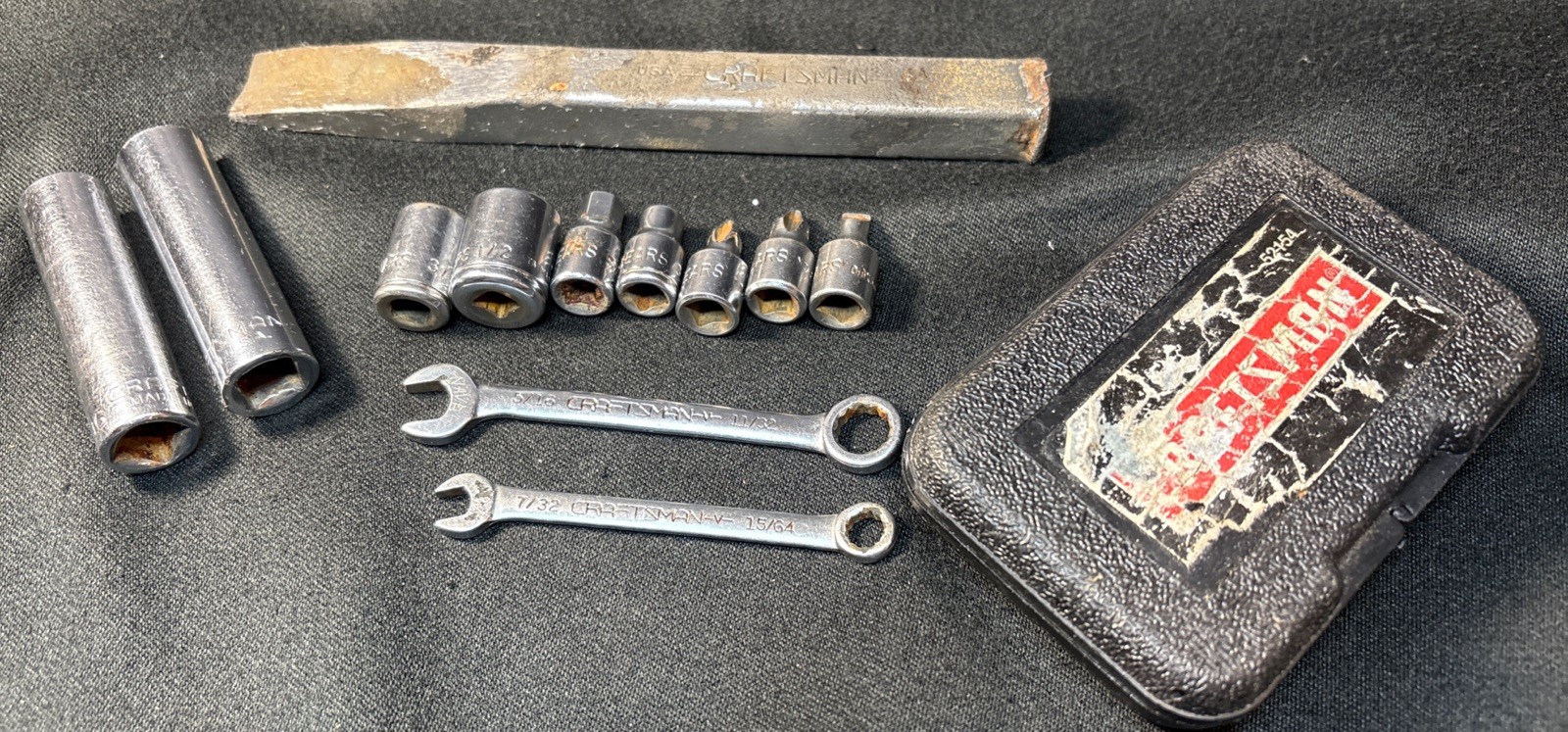 Lot of 13 Assorted Vintage Craftsman Sears Tools USA Includes Small Tools Kit
