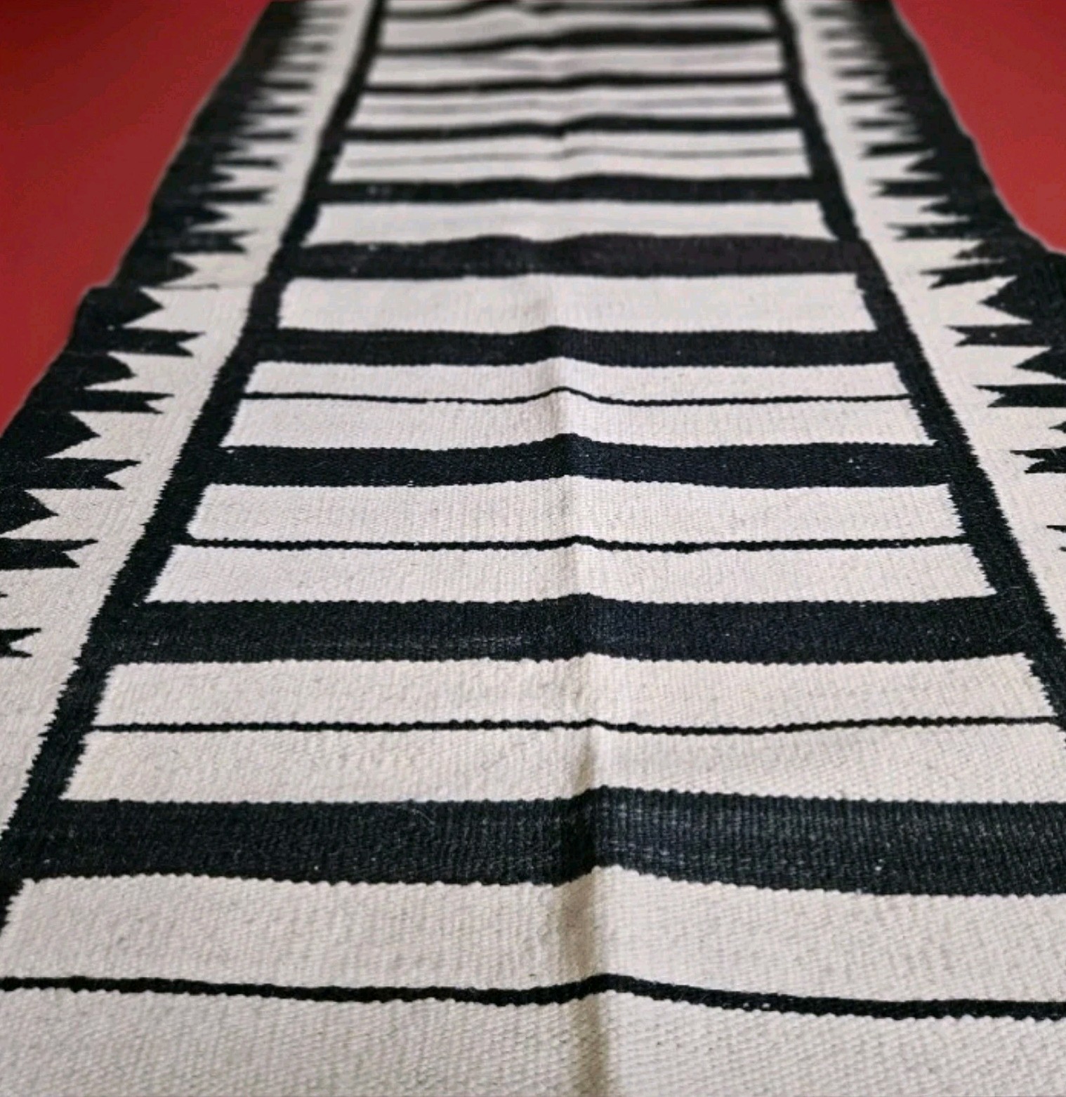 Navajo Rug Antique Native American Indian Blanket Weaving 1920