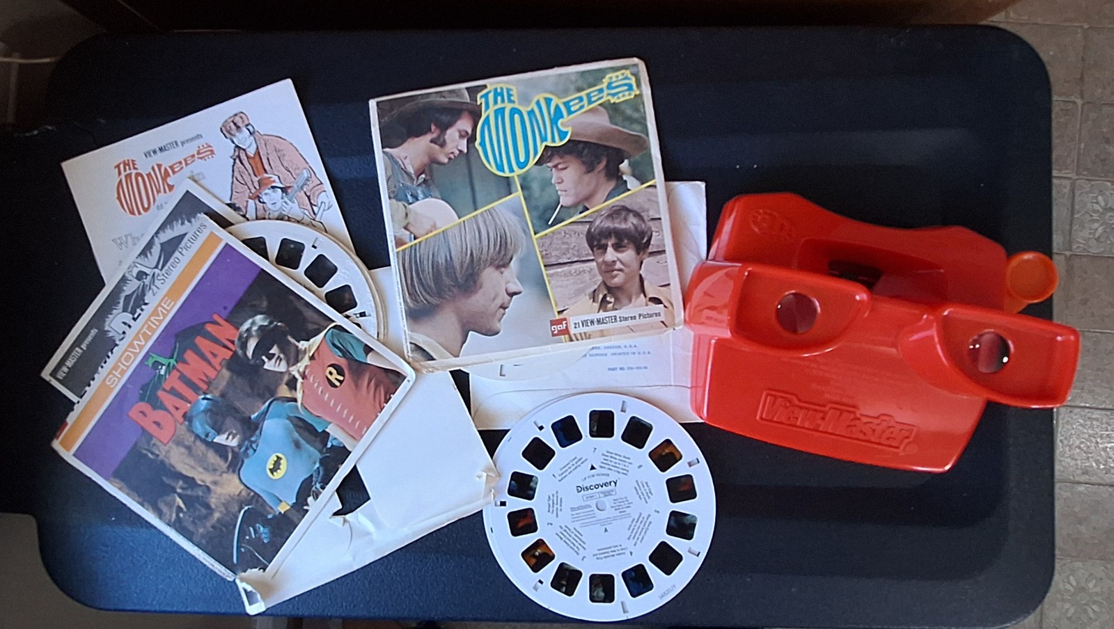 Vintage 1967 View-Master Monkees Batman 3 Discs each Discovery Viewmaster & Reel