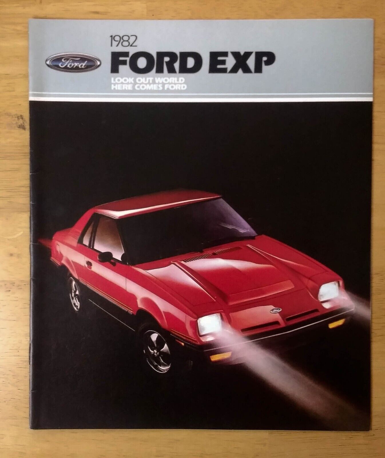 1982 Ford EXP Coupe Car Dealer Magazine Brochure Vintage