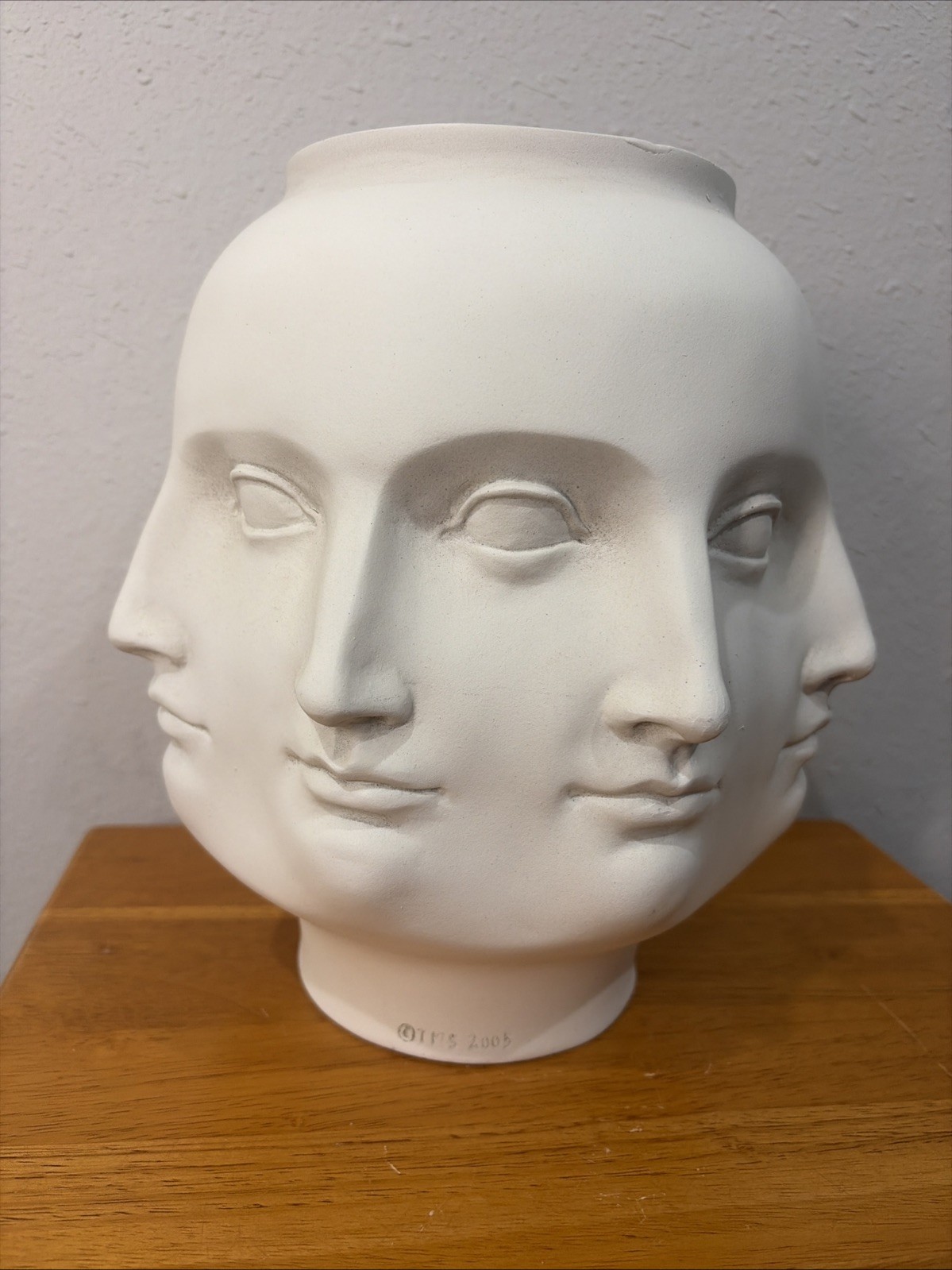 Vintage TMS Fornasetti Style Perpetual Face Vase Multi Face Collectable Vase 10”