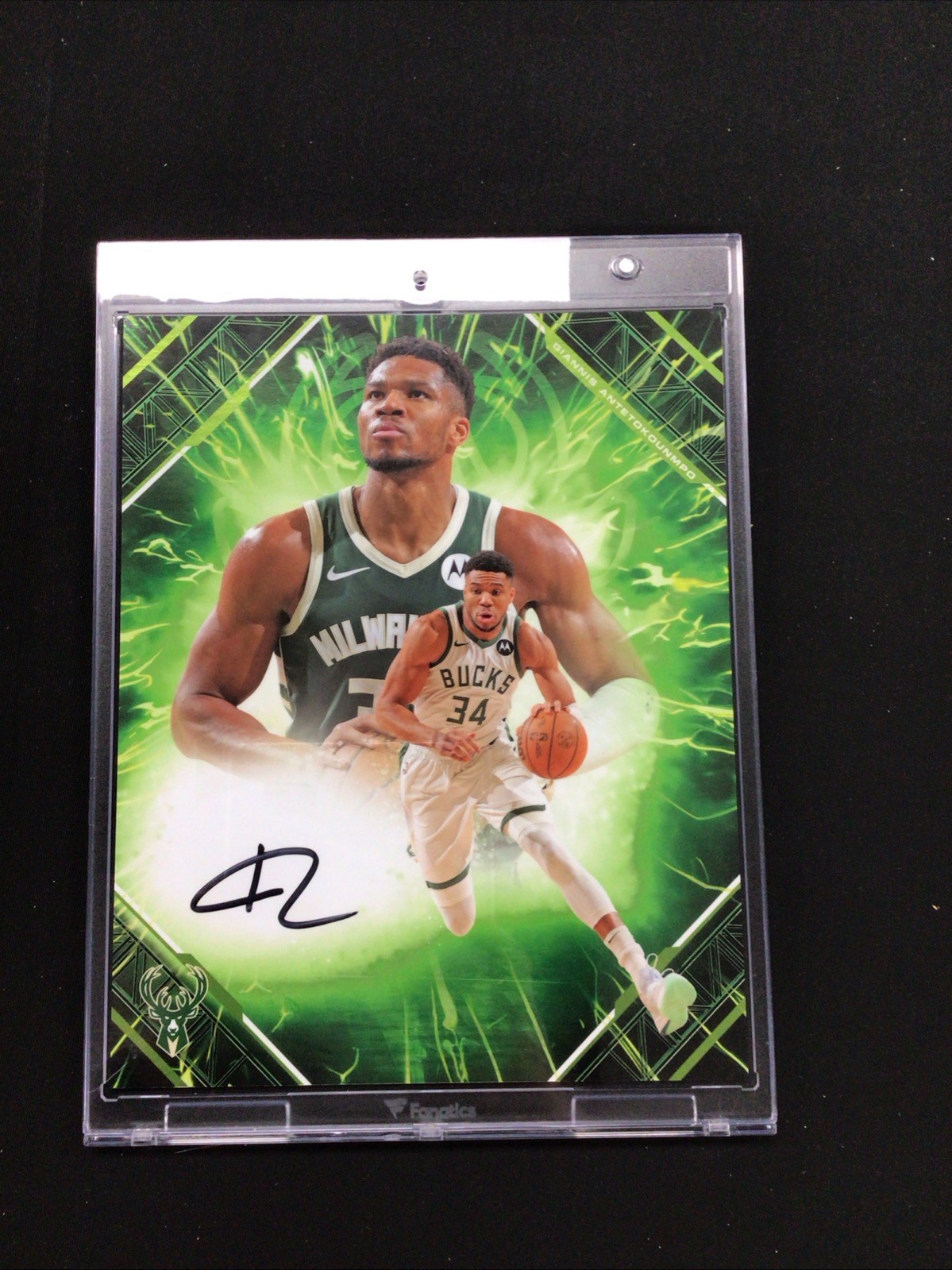 2026 Fanatics Underwraps Emanate Green Giannis Antetokounmpo 38/99