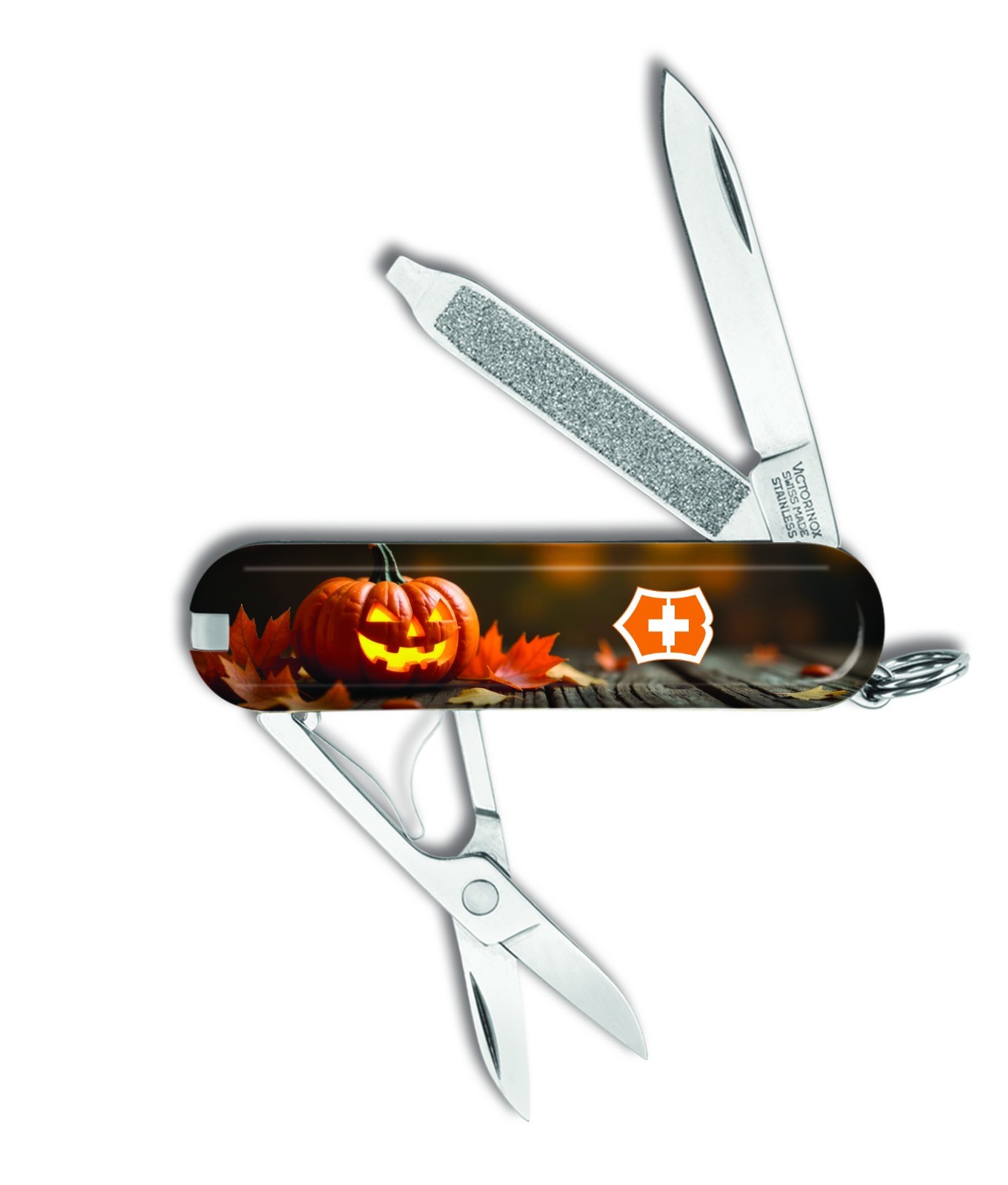 Victorinox Swiss Army HALLOWEEN PUMPKIN PARTY CLASSIC SD Knife Multi Tool RH221