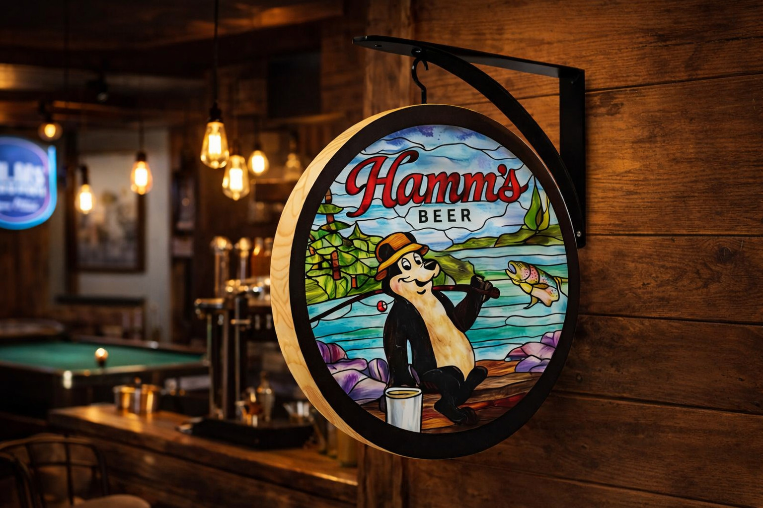 Hamms Beer Double Sided Sign