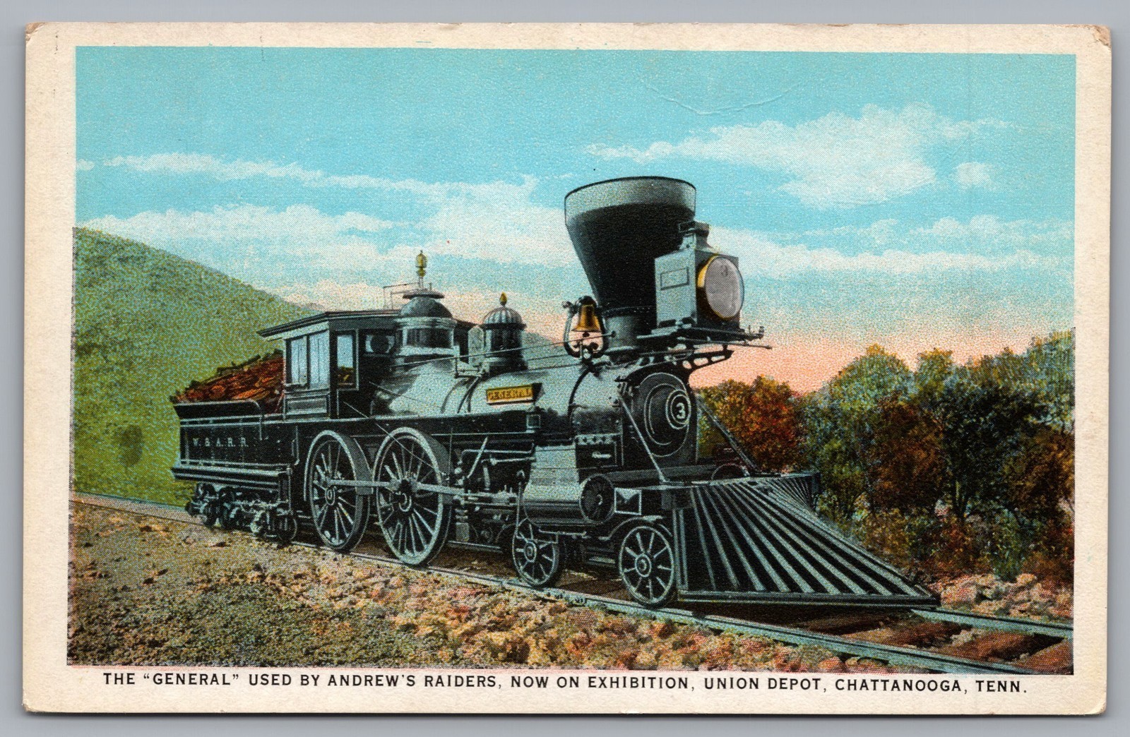 The General Used By Andrew's Raiders Now On Exhibition Union Postcard TS-210