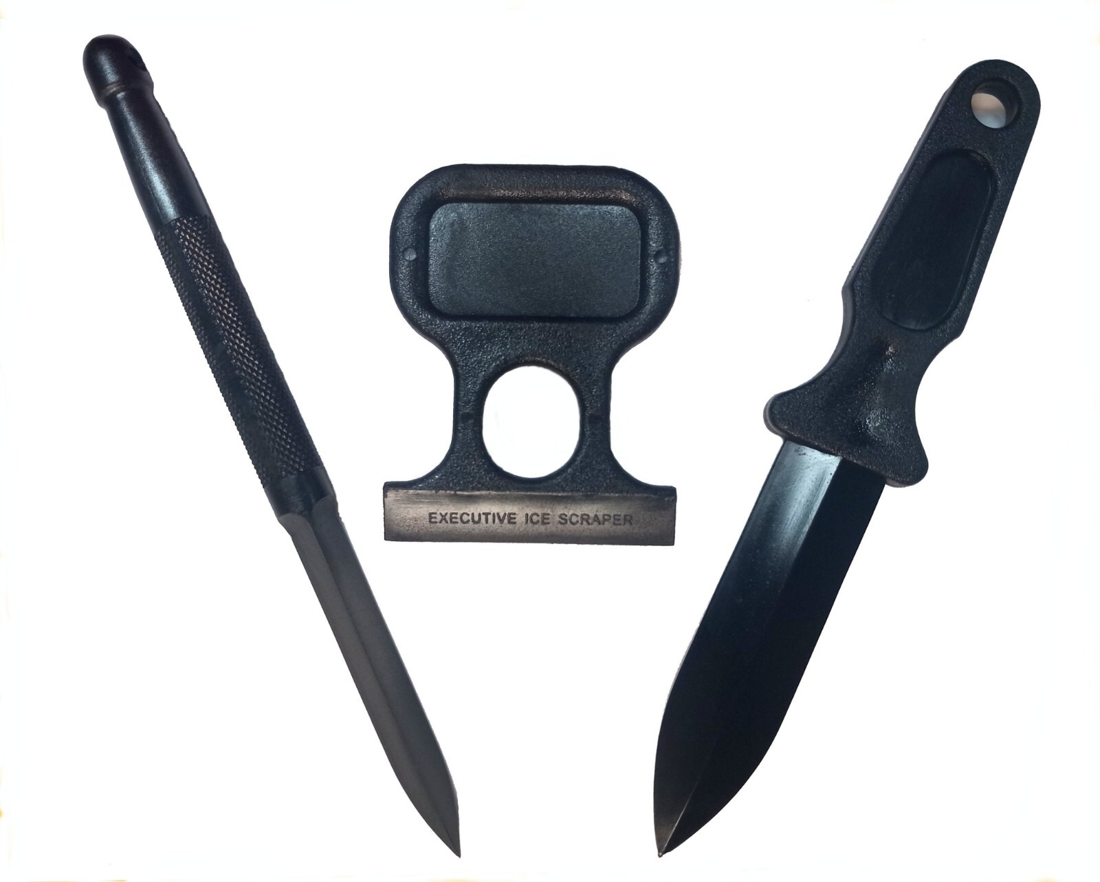 Covert Tactical Spike, letter Opener and Ice Scraper set Non-Metallic Polyresin