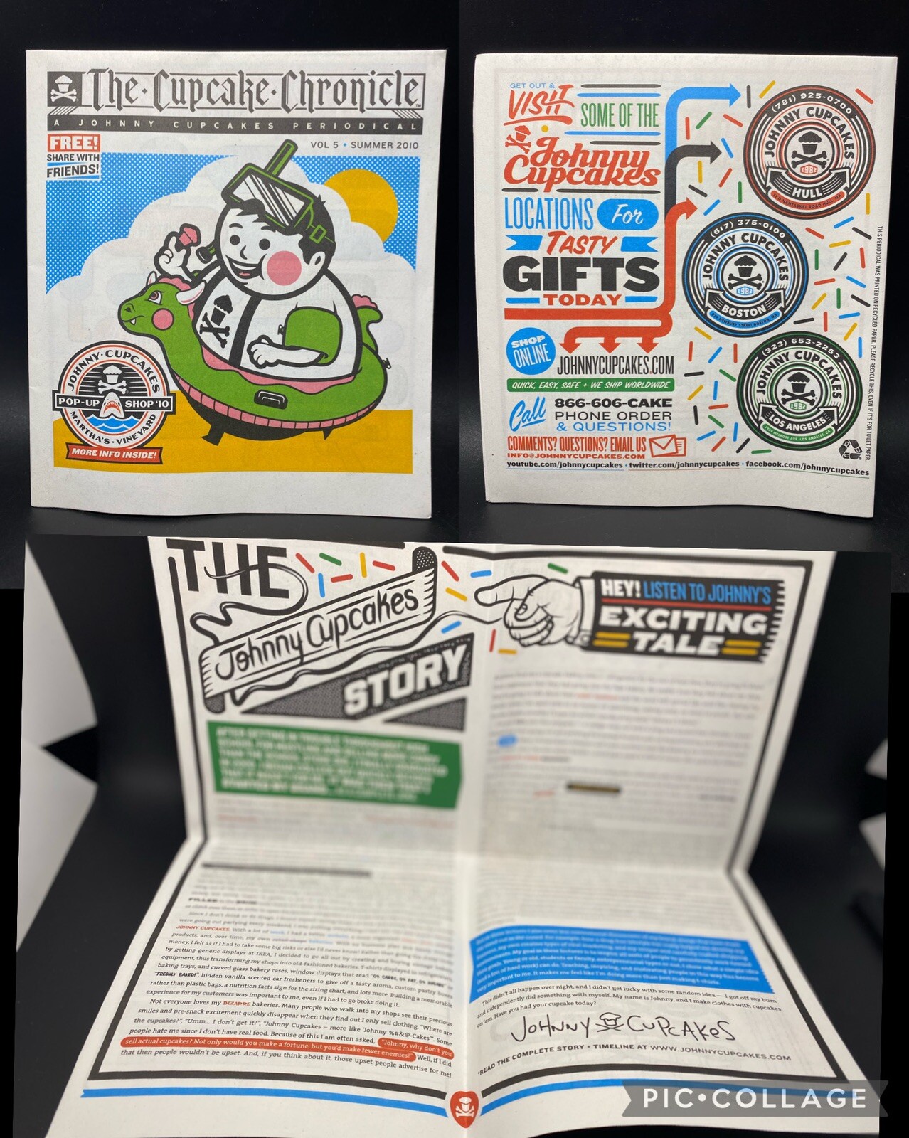 2010 Johnny Cupcakes The Cupcake Chronicle Volume #5 Summer (Not Shirt)