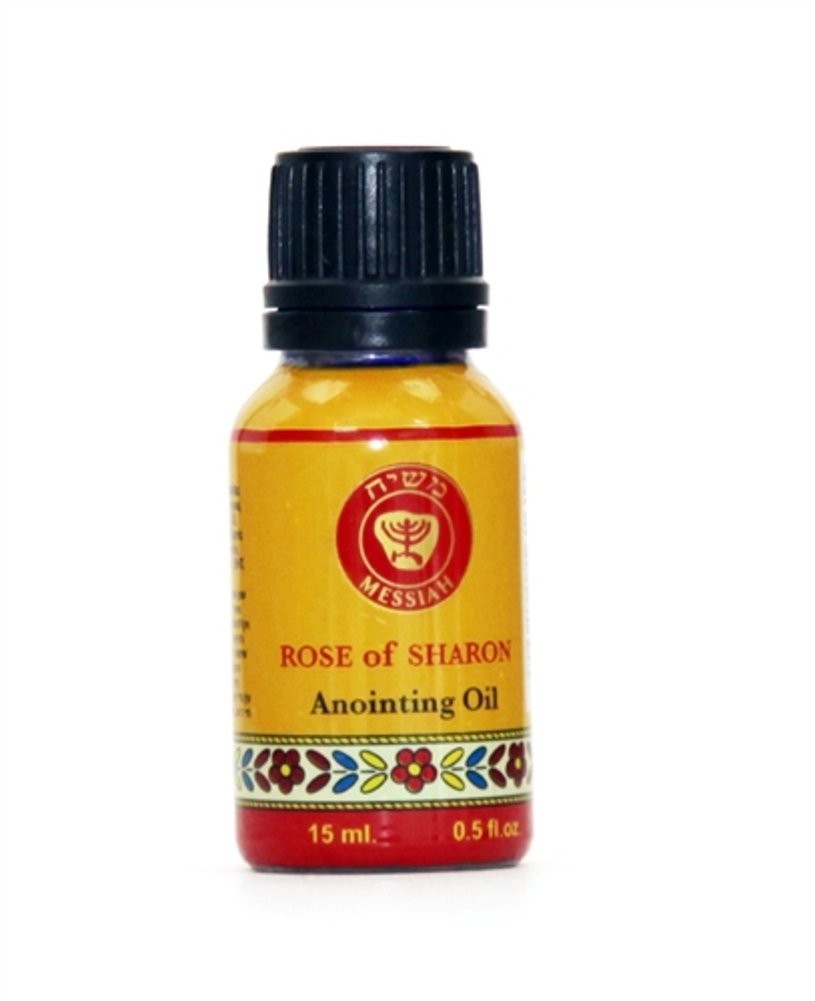 Ein Gedi Rose of Sharon in Cobalt blue glass bottle - 15ml (0.5 fl. oz.)