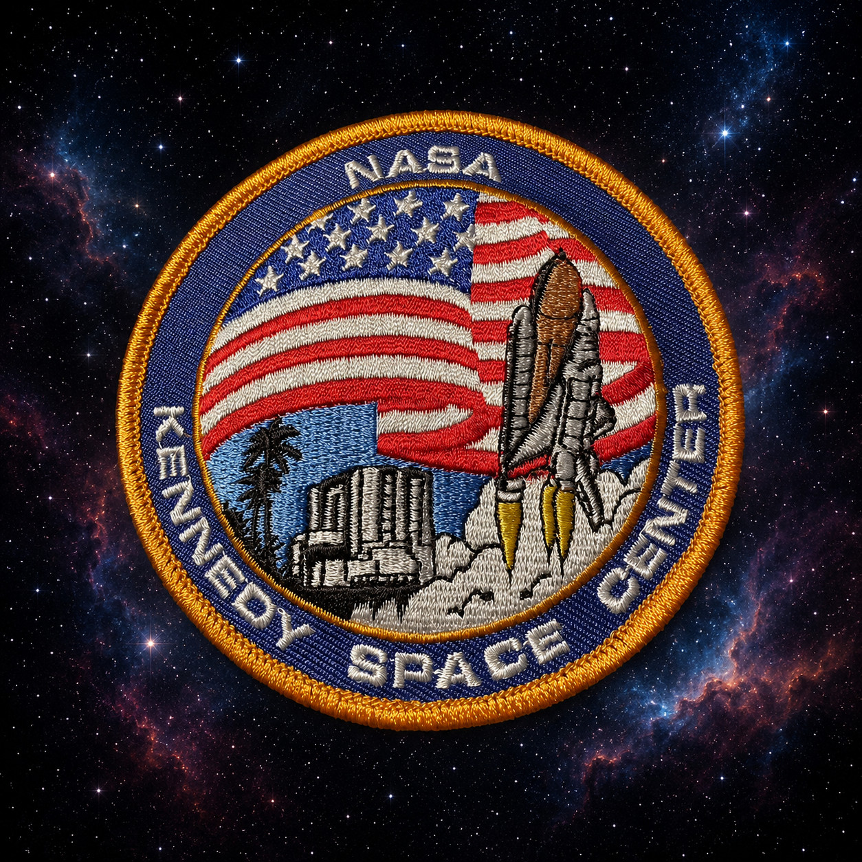 NASA - KENNEDY SPACE CENTER KSC OFFICIAL SPACE PATCH- 3.5”