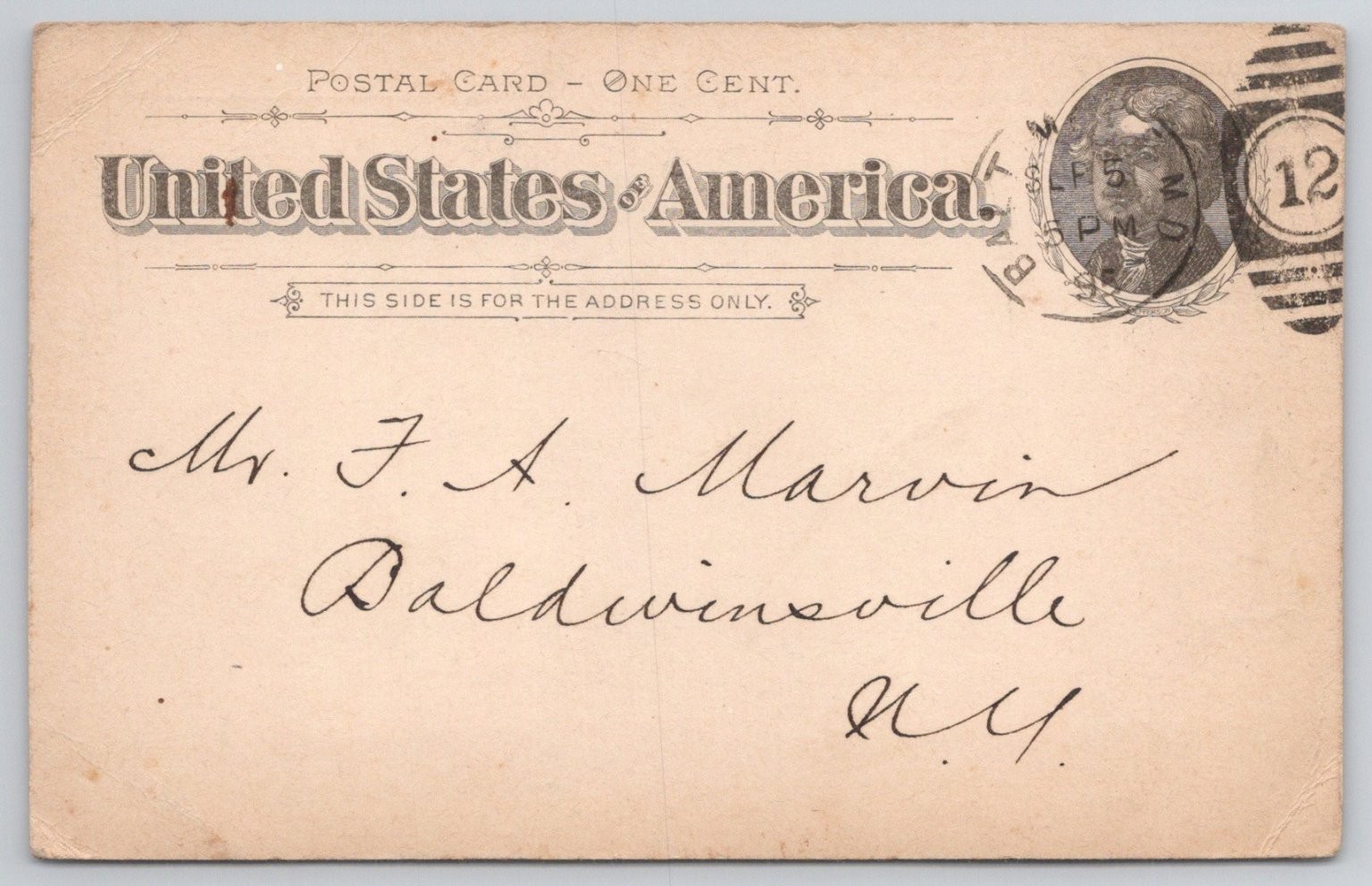 1899 Baltimore MD John S Reese & Co Legal Correspondence Postal Card Unposted