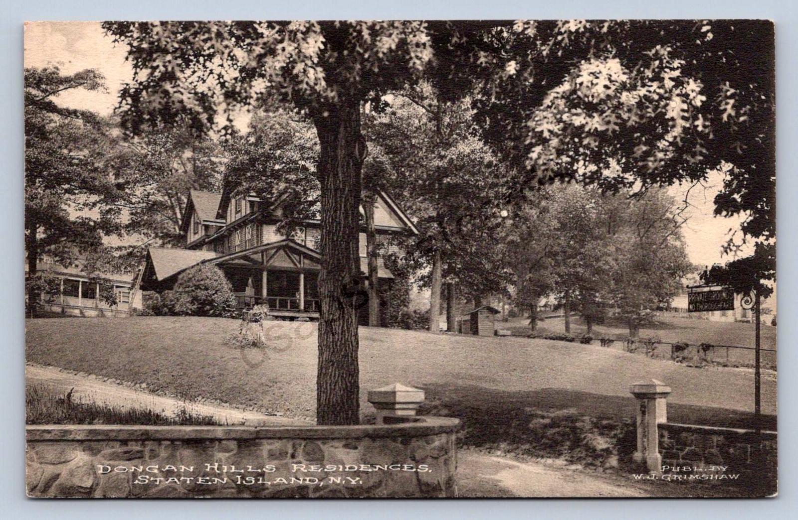 K10/ Dongan Hills Staten Island New York Postcard c1910 Residences  329
