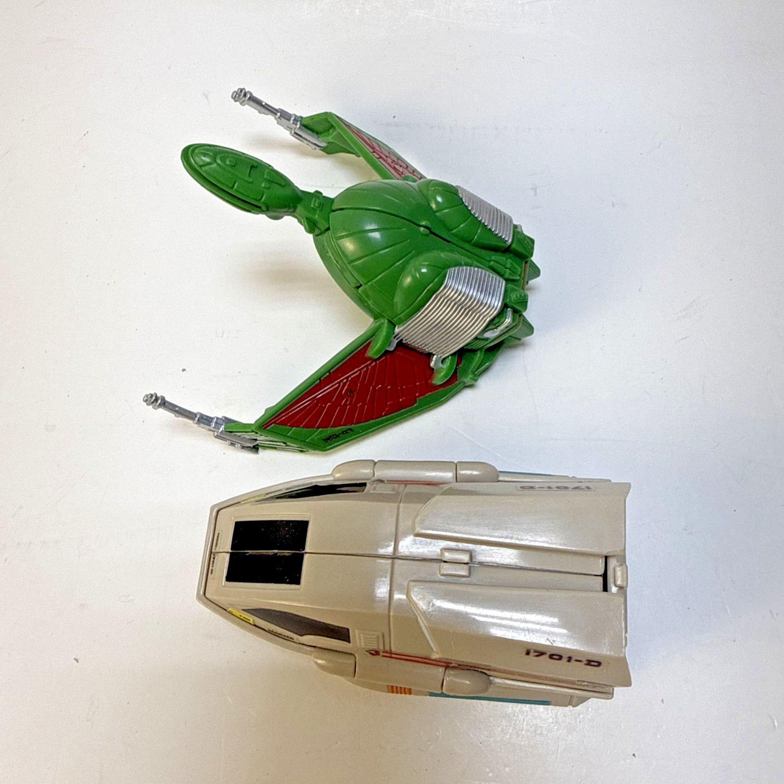 Vintage 1994 Playmates Star Trek TNG Klingon Bird of Prey & Shuttle Craft
