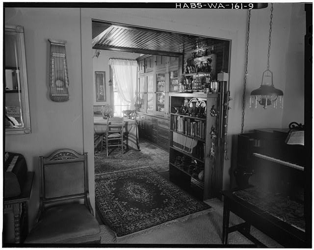 Photo:Daniel T Bigelow House Piano Room Dining Room Interior 1910s