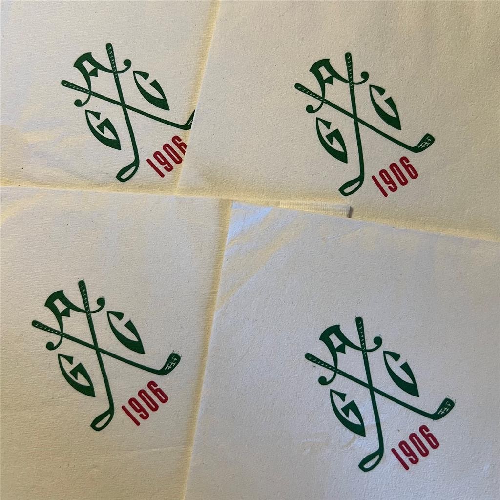 Vtg Annandale Golf Club Paper Cocktail Napkin Lot 4 Pasadena CA est 1906 RARE
