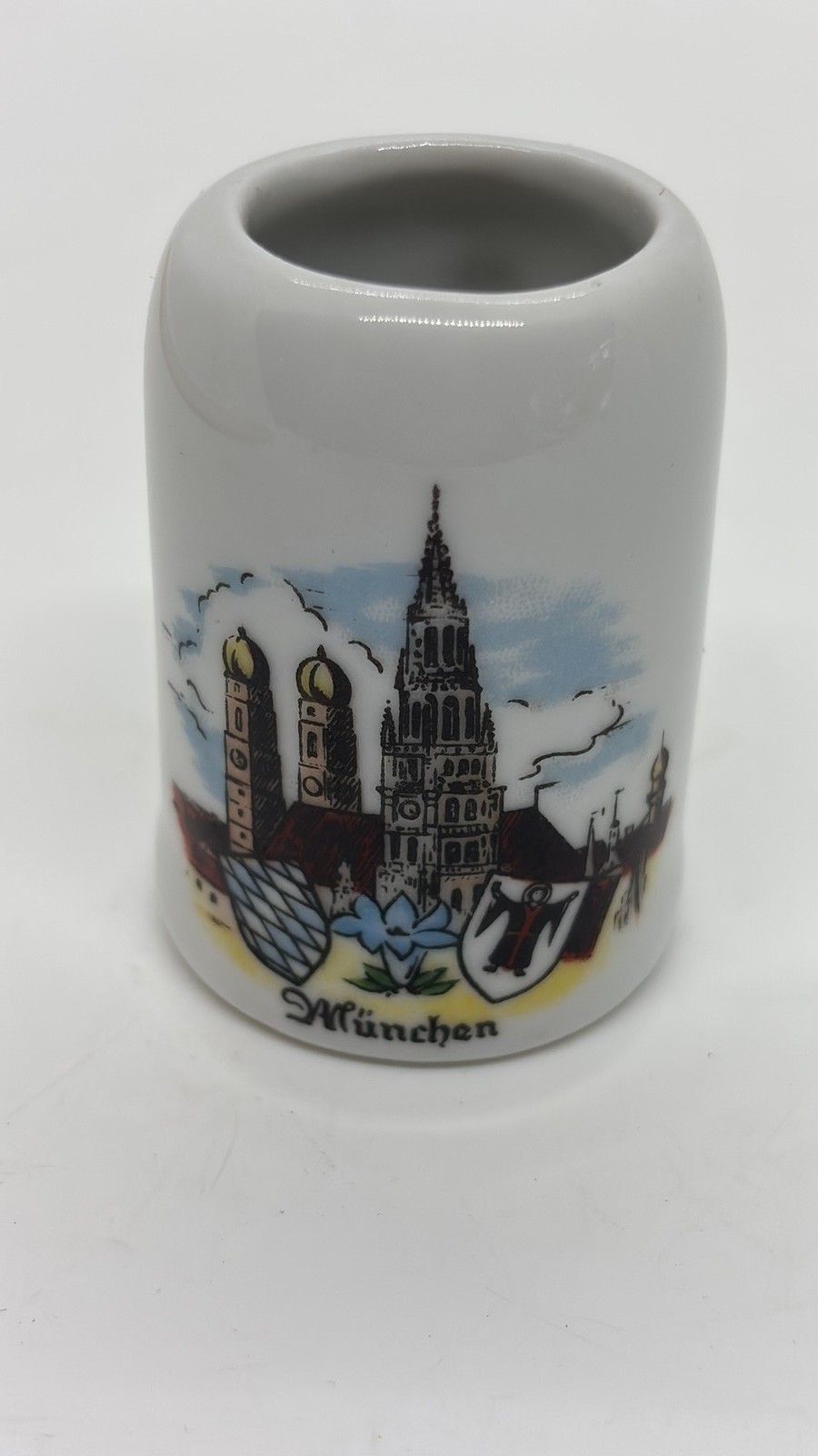 Vintage Krug Confiserie München Ceramic Miniature Souvenir Mug