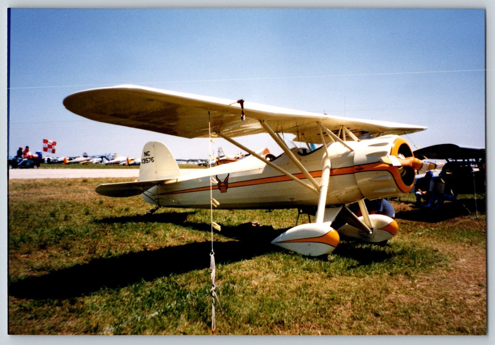 Davis D1W biplane color 4x6 photo photograph airplane