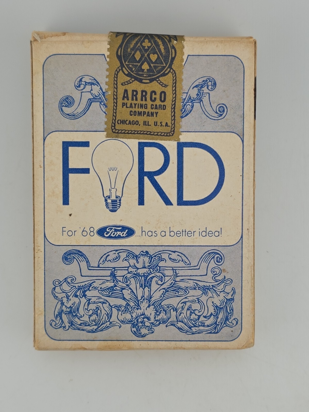 Ford 1968 Promotional Playing Cards- New In Sealed Box - Arrco 