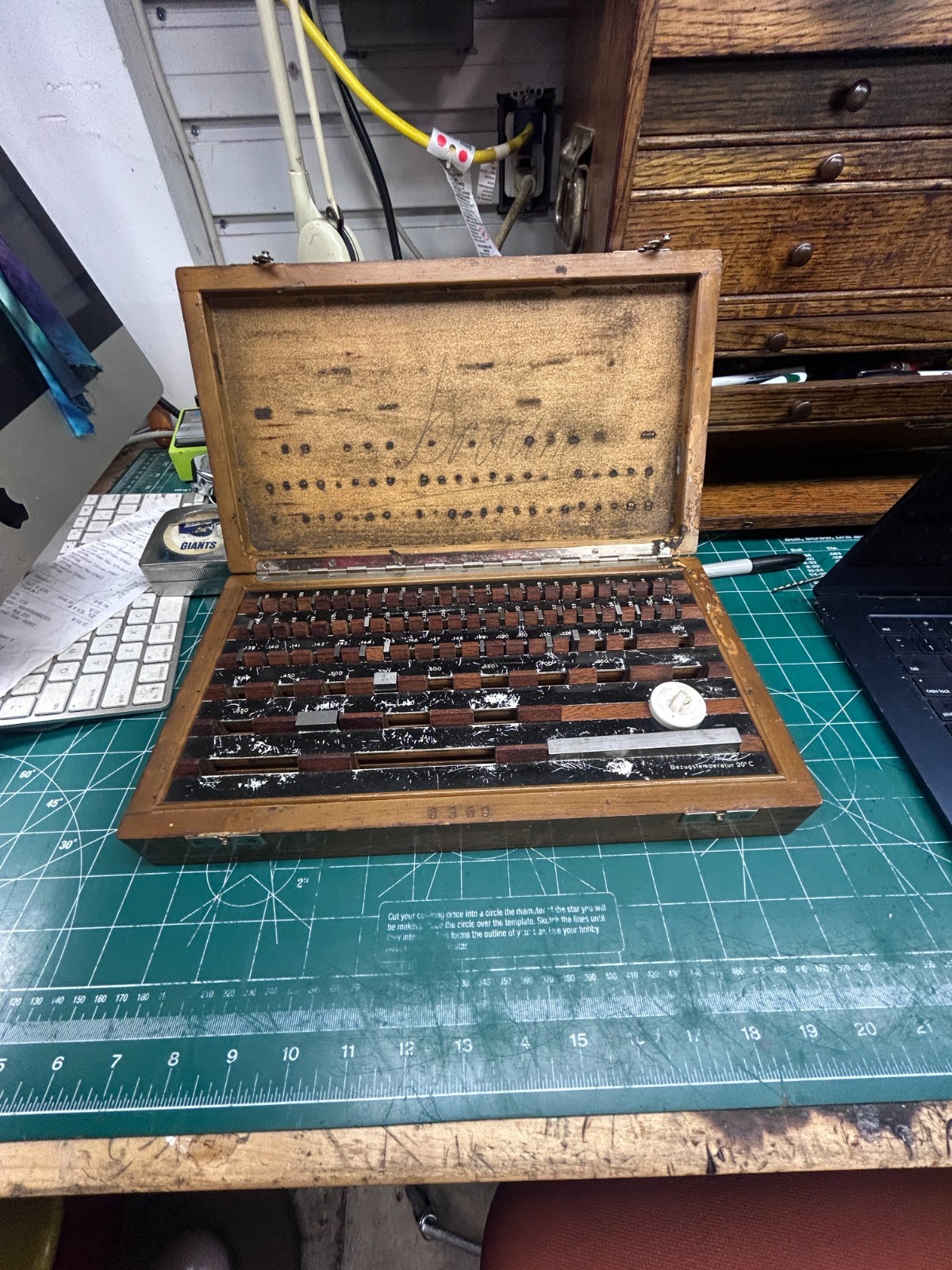 MACHINIST OfCe TOOLS LATHE  Gage Block Set in Wood Case