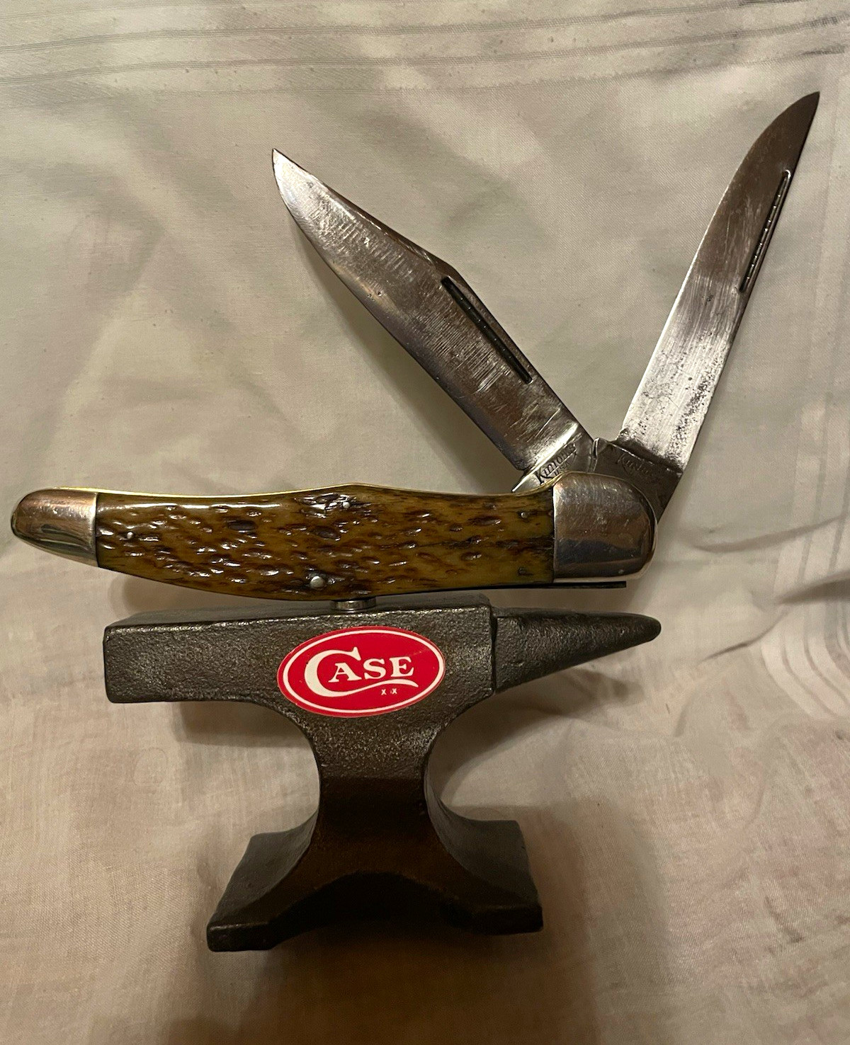 Kinfolks rare and beautiful two blade Stag handles 1920’s-1940’s