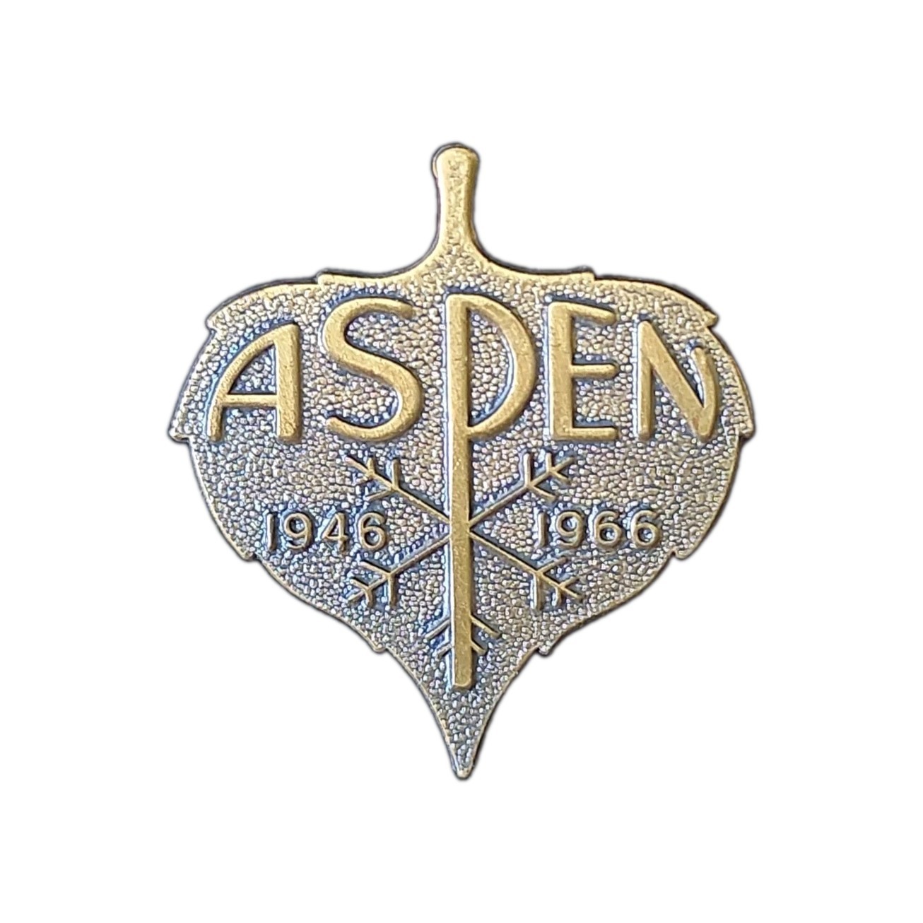 Vintage Aspen Ski Resort Lodge Leaf 1946-1966 Lapel Hat Pin
