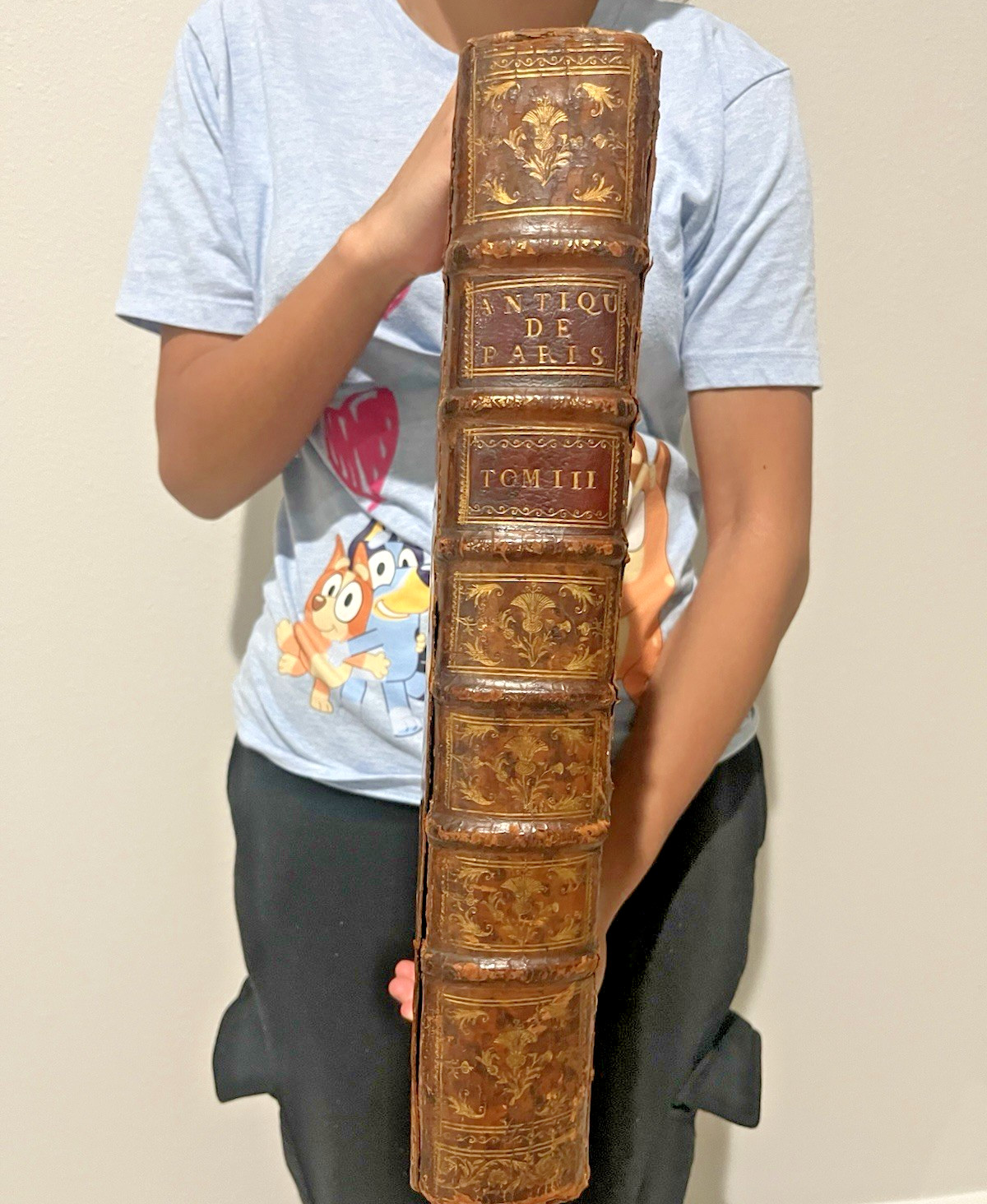 1750 HISTORY & ANTIQUITIES OF PARIS Henri Sauval Folio Illustrated Antique Book