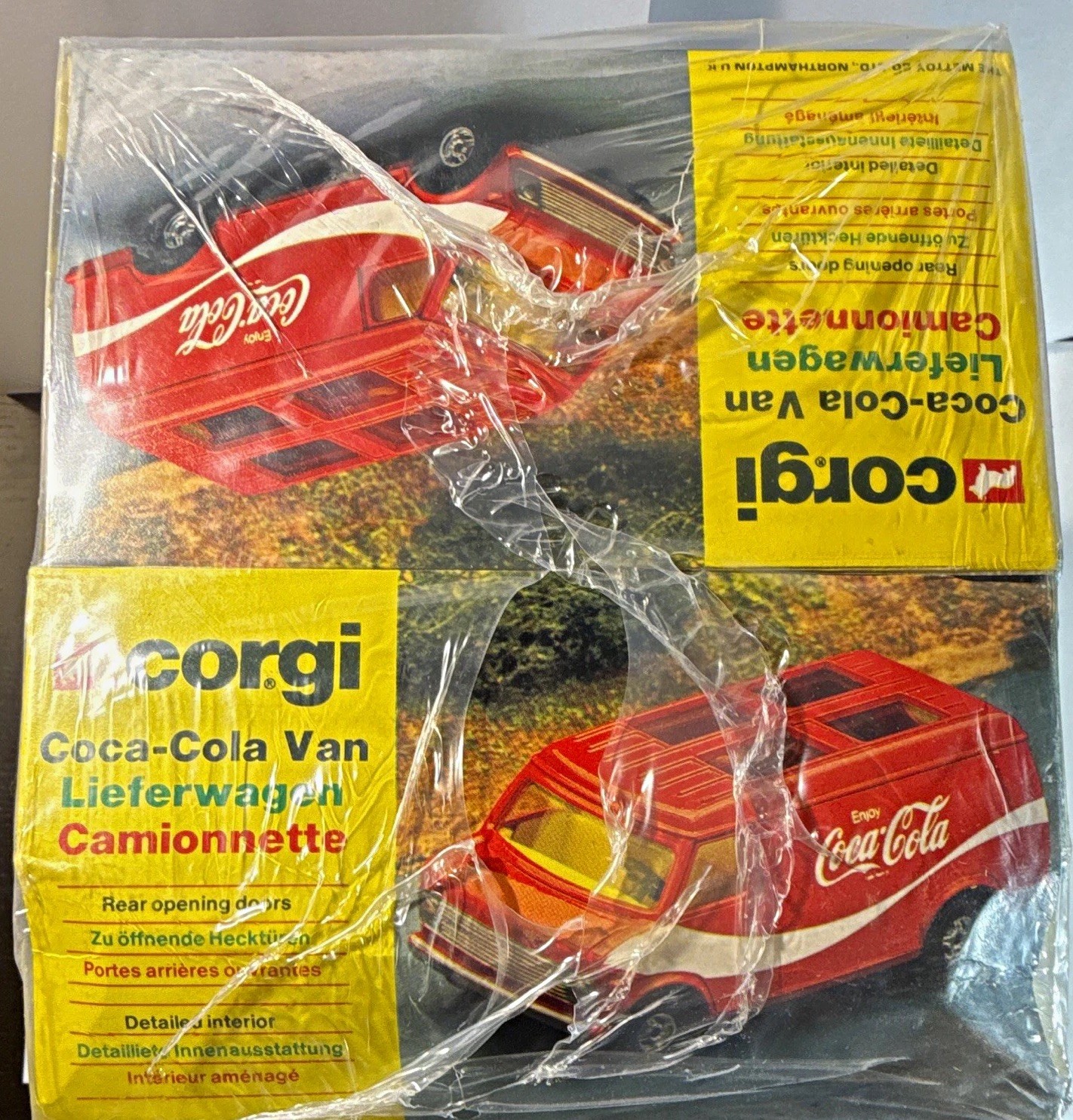 Vintage 1978 Coca-Cola Corgi Vans Lot of 6 Never Opened. Mettoy GR Britain