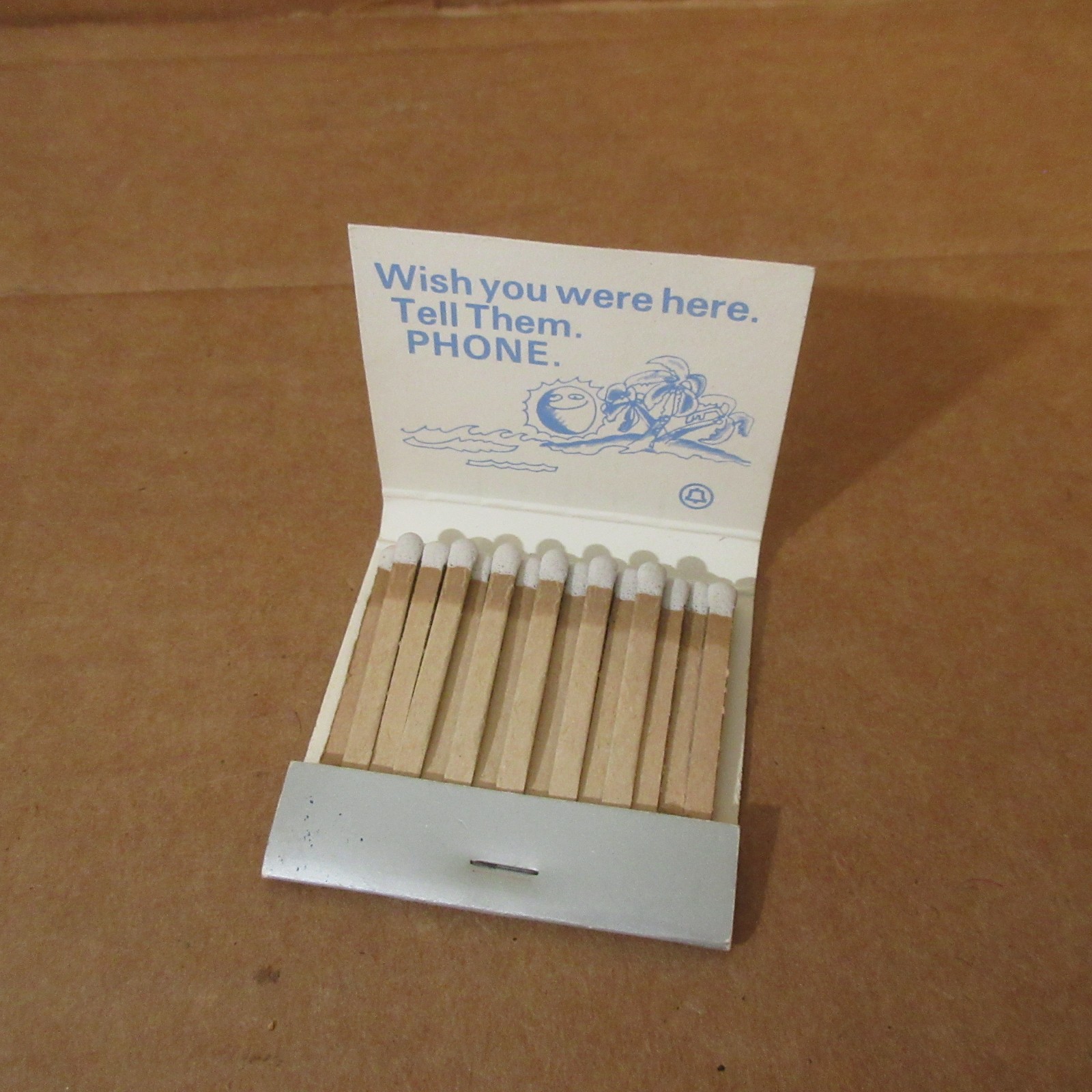 Vtg 1970\'s Pan Am Airlines Matchbook Full Bell System Phone Advertising Matches