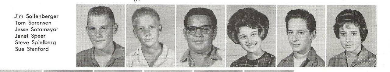 STEVEN SPIELBERG FRESHMAN YEARBOOK, 1962 ARCADIA HIGH SCHOOL, PHOENIX, ARIZONA