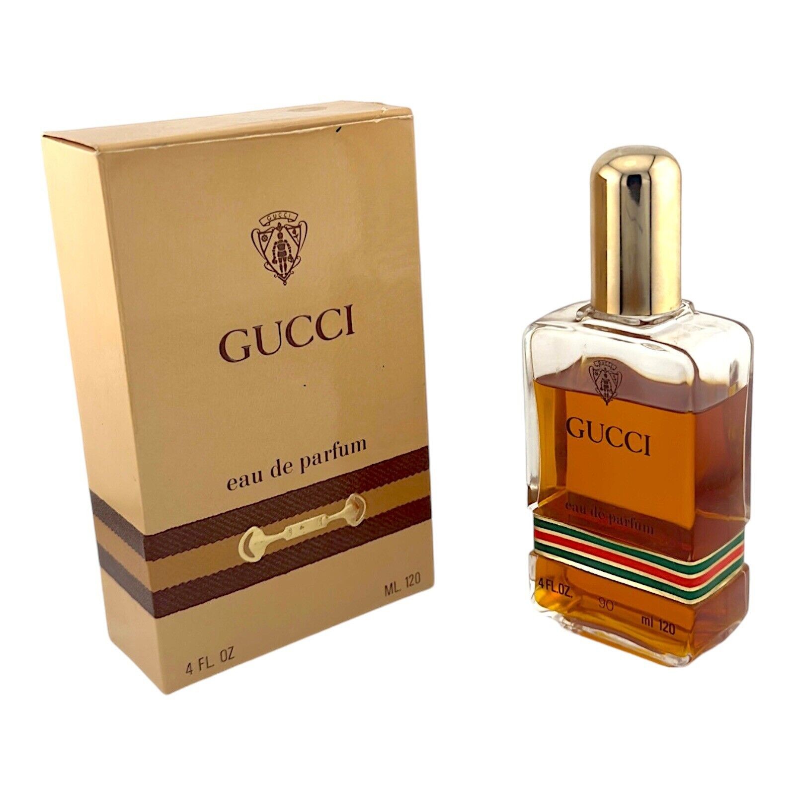 RARE 1972 Vintage Gucci Eau de Parfum Splash Original Classic 4oz 120ml Boxed