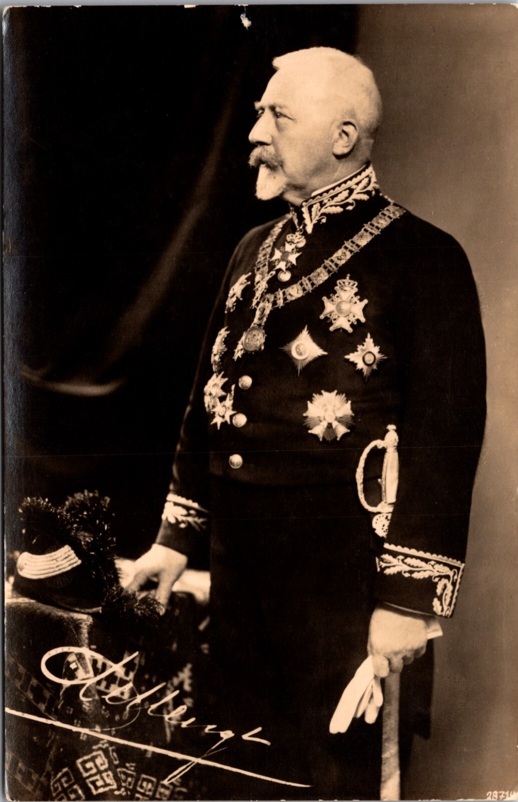 Arcade Card Dr. Willem De Vlugt Mayor of Amsterdam 1921-1941 Real Photo