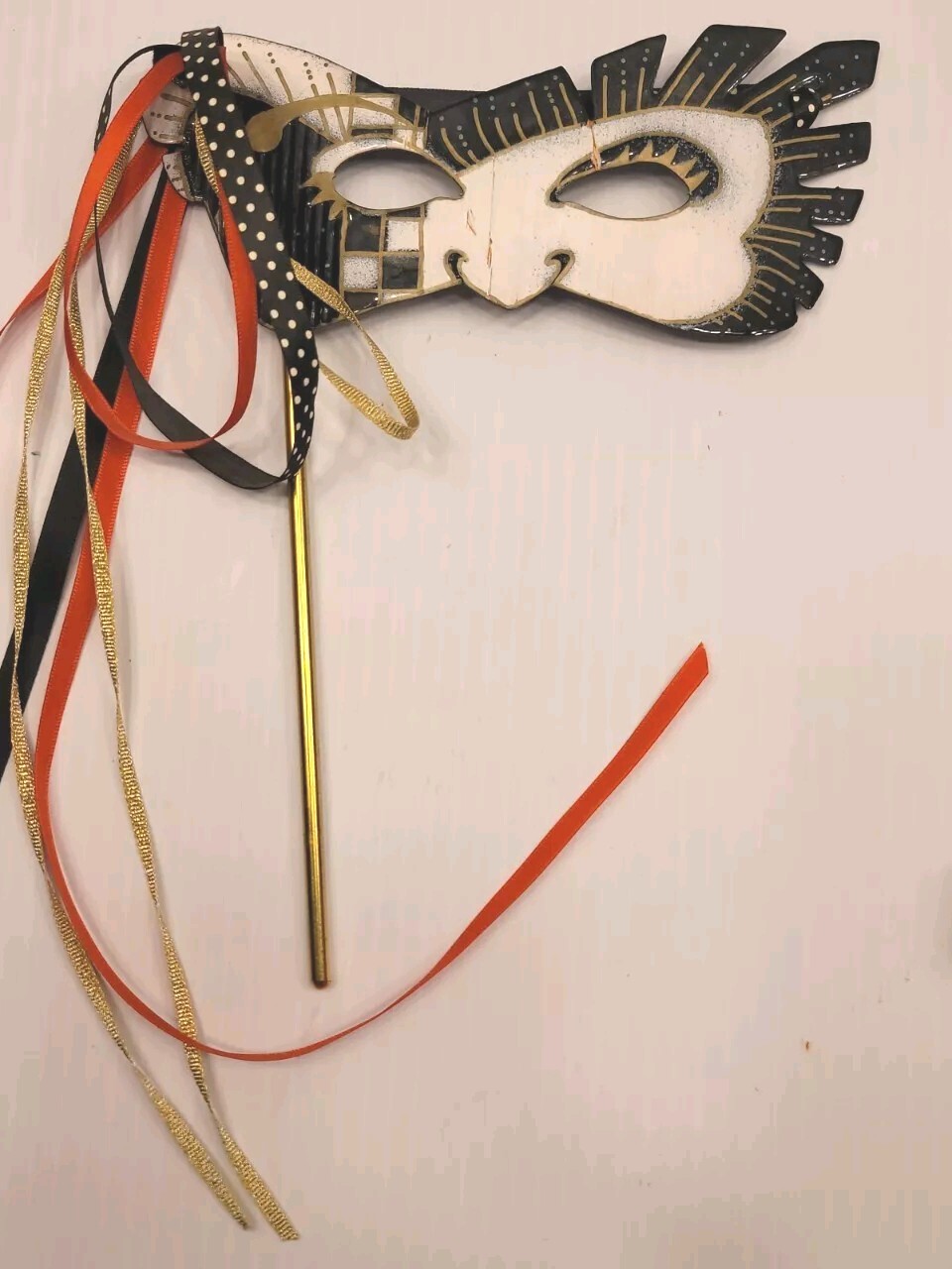 Bovano of Cheshire Masquerade Mask, Copper& Enameled, Vintage, Retired Original