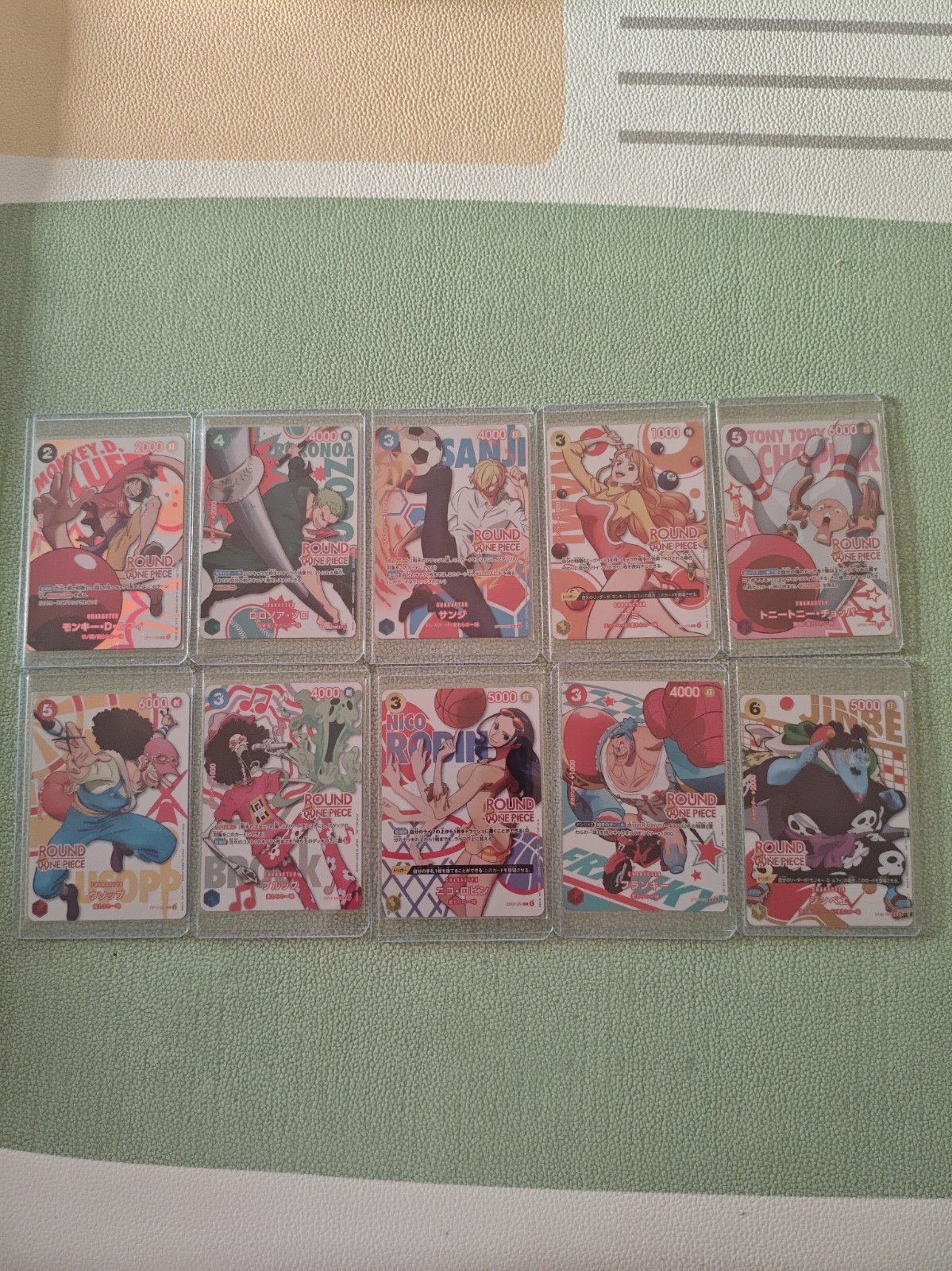ROUND 1 ONE PIECE Card Promo Complete Set Japanese Luffy Zoro Nami etc OP16-095